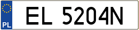 Truck License Plate